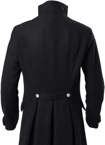 Miniatura 6 de Chaqueta vintage steampunk para hombre, estilo gótico, victoriano, uniforme, disfraz de Halloween