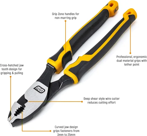 Miniatura 2 de GEARWRENCH Alicates de junta deslizante Pitbull de 6 pulgadas de material dual - 82174C