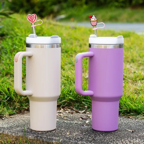 Miniatura 6 de 6 fundas de popote para el día de San Valentín para copa Stanley, tapa de popote de 0.4 pulgadas/0.394 in de diámetro, compatible con vasos Stanley