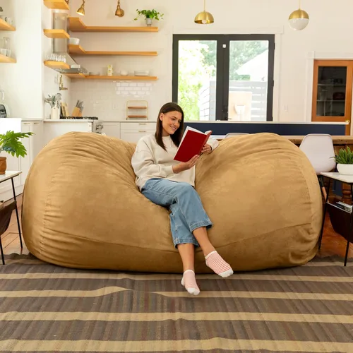 Miniatura 3 de Puff/tumbona gigante Saxx de la marca Jaxx, Camel