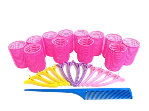Miniatura 6 de Rulos de pelo pequeños autoadhesivos de Kamay's, rizadores de agarre de velcro para peinados de bricolaje o salón de peluquería