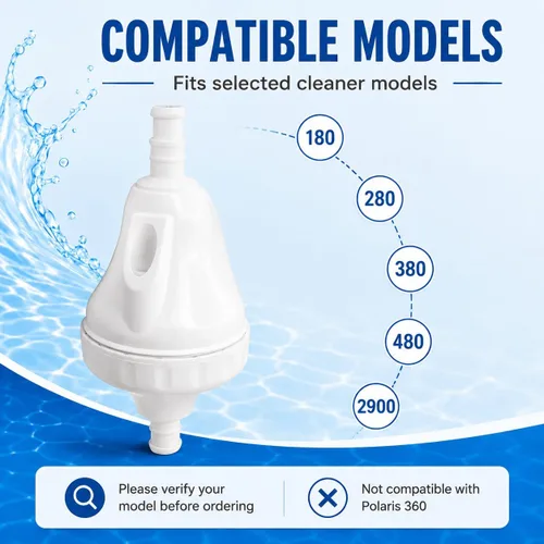 Miniatura 3 de Repuesto de válvula de respaldo G52 mejorada compatible con Polaris 180 280 380 480 3900 Kit de repuesto de pieza de repuesto con mecanismo