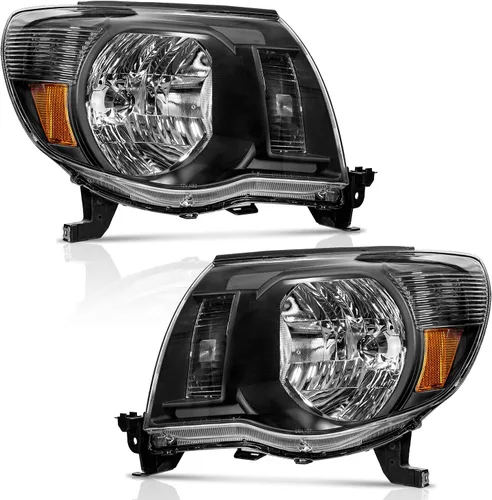 WEELMOTO Conjunto de Faros Delanteros Compatible con Tacoma 2005-2011 Conjuntos de Faros Delanteros para 05 06 07 08 09 10 11 Tacoma de Repuesto