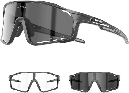 Miniatura 18 de KAPVOE Gafas de ciclismo fotocromáticas para hombres y mujeres, gafas de sol deportivas, marco de decoloración HD, gafas de bicicleta K76