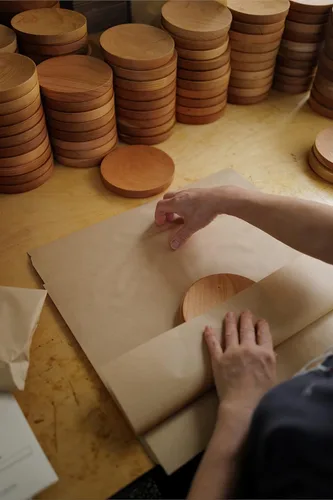 Miniatura 7 de Top giratorio de precisión con base, giratorio superior de rendimiento premium para escritorio, tapas giratorias de madera para oficina, parte