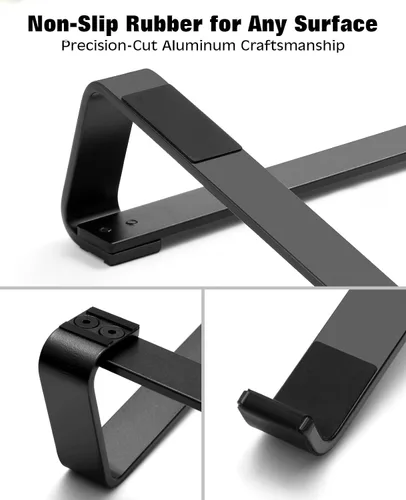 Miniatura 5 de Thibault Soporte ergonómico de aluminio para computadora portátil, elevador de laptop, soporte de refrigeración para laptop, compatible con MacBook