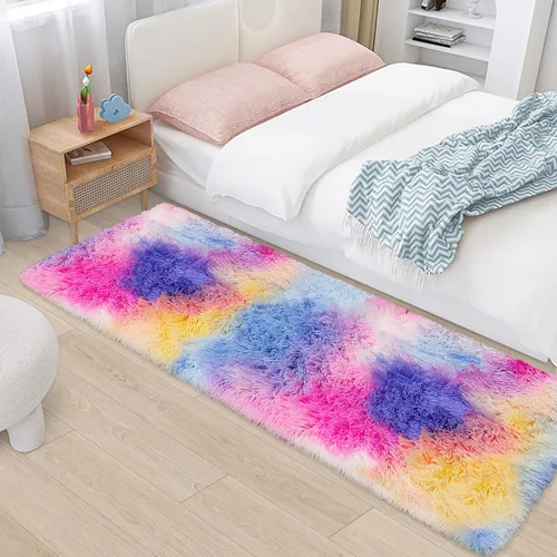 Miniatura 49 de Alfombras de pasillo beige de 2 x 6 pies para dormitorio, sala de estar, alfombra de felpa suave y esponjosa, alfombra de pasillo para pasillos