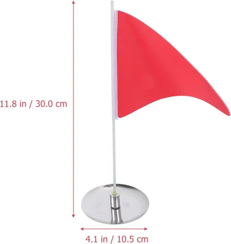 Miniatura 6 de BESPORTBLE Juego de banderas y tazas de palos de golf, mini taza de golf y banderas para poner golf de repuesto verde, copa de agujero para palo