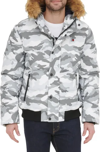 Miniatura 32 de Tommy Hilfiger Chaqueta Bomber de Esnórquel Acolchada de Tela Ártica para Hombre (Estándar y Tallas Grandes)