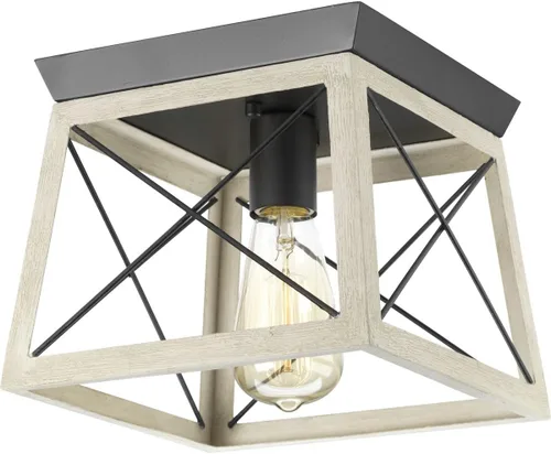 Miniatura 17 de Progress Lighting Briarwood Collection - Lámpara de techo de 1 luz, montaje empotrado para luces interiores de cocina, pasillo, dormitorio, sala