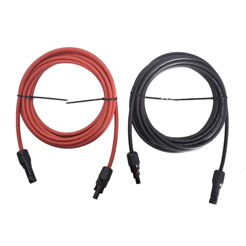 Miniatura 9 de WFLNHB Cable de extensión de panel solar de calibre 12 AWG negro + rojo de 20 pies con conector hembra y macho conector solar