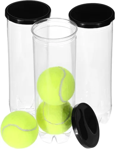Soporte de almacenamiento de pelotas de tenis, tubo de PVC con tapa, recogedor de contenedores para mesa de tenis, suministros de ping pong, diseño