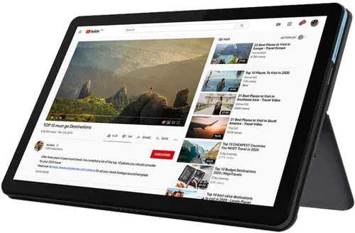 Lenovo Chromebook Duet, 2 en 1, pantalla WUXGA de 10.1 pulgadas (1920 x 1200), MediaTek Helio P60T, 4 GB LPDDR4X RAM, 64 GB eMCP SSD, gráficos MP3