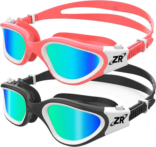 Miniatura 12 de ZIONOR Gafas de natación para niños, paquete de 2 gafas de natación polarizadas G1MINI para niñas/niños