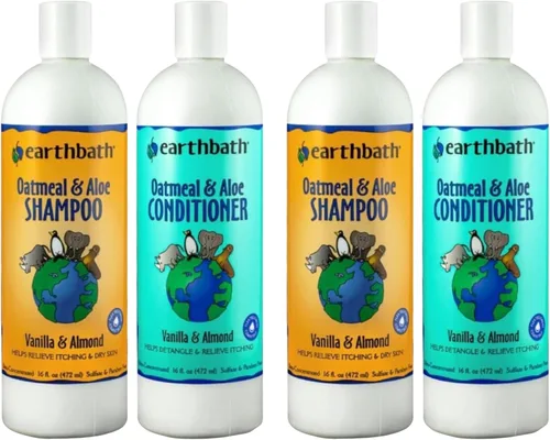 Miniatura 8 de earthbath, Champú y acondicionador de avena y aloe para perros, champú de avena para perros, picazón, alivio de la piel seca, lavado de perros
