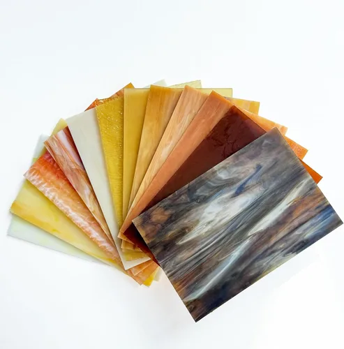 Miniatura 3 de ILLUCKAI 12 hojas de vidrio emplomado mixto ámbar, suministros de vidrio emplomado de 4 x 6 pulgadas, azulejos de vidrio de mosaico