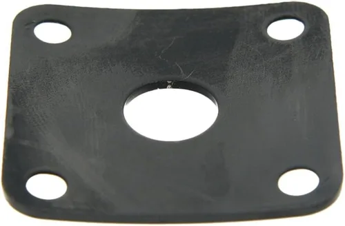 Miniatura 2 de Dopro Placa de Jackplate cuadrada curvada de metal negro para LP Les Paul de EE. UU
