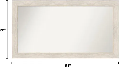Miniatura 6 de Amanti Art Espejo personalizado, espejo de baño de madera dura, espejo de pared o espejo de tocador de baño sobre el fregadero (28 x 51 pulgadas)
