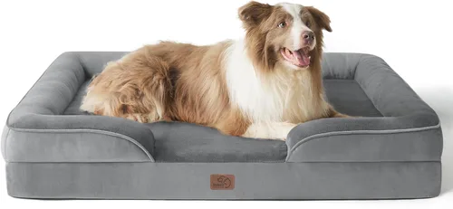 Miniatura 40 de Bedsure Cama ortopédica XL para perros extragrandes, cama lavable para perros y gatos, impermeable, cómodo sofá para perros con funda extraíble