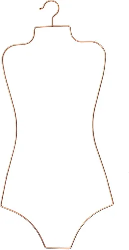 Miniatura 10 de Colgador de bikini de cuerpo completo con forma de metal y alambre para traje de baño, perchas para exhibición, paquete de 10 unidades (negro)