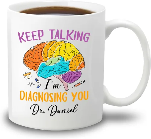 Miniatura 21 de Taza de café personalizada, regalo para graduación de psicólogo, My Degree in Psychology Makes Me Hight Qualified To Judge Everyther, taza de café