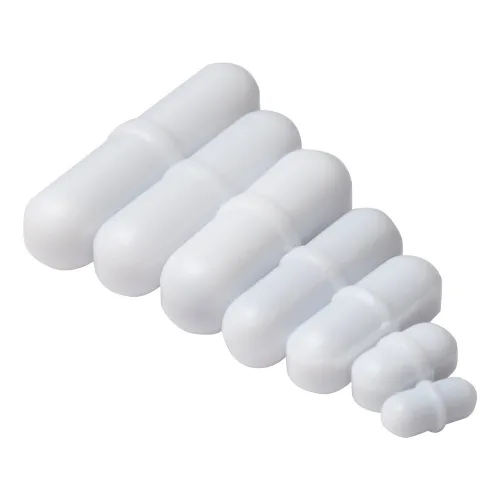 Miniatura 4 de 7 unids PTFE agitador magnético mezclador agitador barra de agitación Spinbar agitando vidrio graduado medición baja forma vaso vaso conjunto 1.7 fl