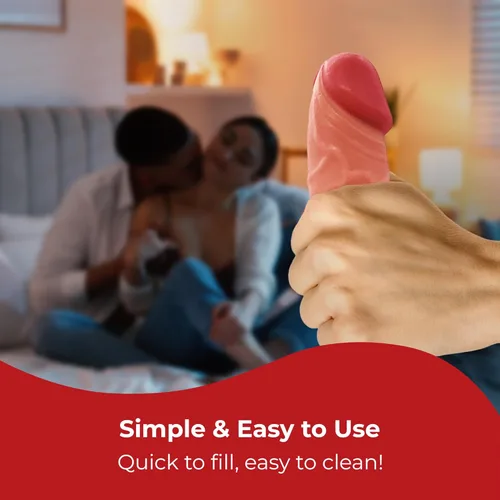 Miniatura 6 de Squirting consolador con potente gatillo y dinero tiro mágico falso Cum con sabor auténtico