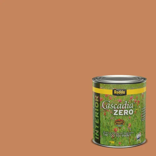 Miniatura 304 de Rodda Paint CASCADIA ZERO - Pintura plana e imprimación para interiores en uno, cuarto de galón, crema de ballet