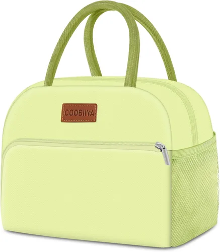 Miniatura 19 de Coobiiya Lonchera térmica de 12 litros para mujeres y hombres, lonchera de pana reutilizable, lonchera de gran capacidad con forro resistente a fugas