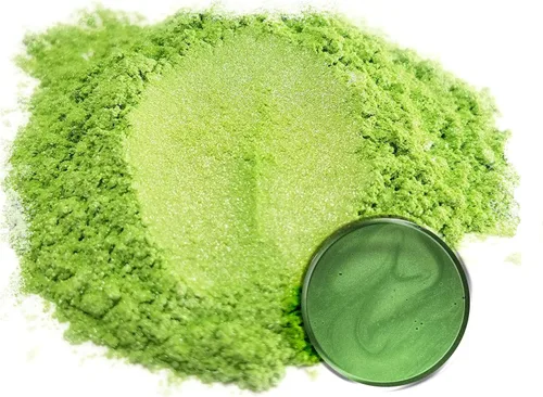 Miniatura 7 de Eye Candy Pigmento en polvo de mica prémium "té verde" (1.76 onzas), aditivo multiusos para manualidades y manualidades carpintería, bombas