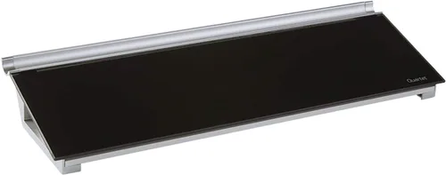 Quartet GDP186B - Almohadilla de cristal para computadora de escritorio, 18 x 6 pulgadas, pizarra, superficie de borrado en seco, superficie negra