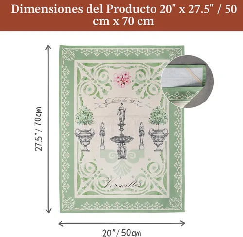 Miniatura 7 de Maison d' Hermine - Paños de cocina de 100% algodón, paños de cocina absorbentes para el hogar, cocina, comedor, cócteles y campamento, Jardin Du