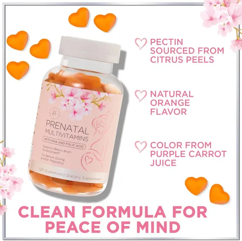 Miniatura 7 de Vitaminas prenatales para mujeres – Multivitamínico completo para el embarazo – Ácido fólico, Omega 3 DHA, colina, vitamina D – Apoyo esencial