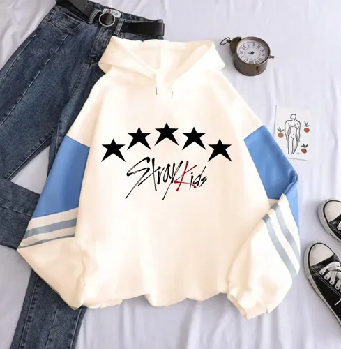 Miniatura 2 de Kpop Stray Kids Sudadera con capucha Felix Bangchan Hyunjin para niños