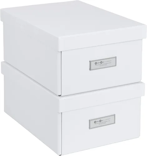 Miniatura 8 de Bigso Box of Sweden Karin Caja de almacenamiento plegable con marco de etiqueta para identificación, montaje simple sin herramientas, cajas