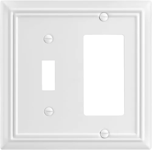 Miniatura 33 de Cubiertas de Enchufe Decorador Doble, Placas de Pared de Bronce Envejecido para Interruptor de Regulador, Enchufe GFCI y Receptáculo, Placas