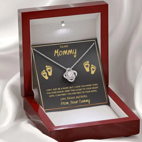 Miniatura 36 de Collar de joyería de pies de bebé, regalos para mamá por primera vez, collar para mamá a mi mamá, regalos para mujeres embarazadas, mamá futura ser