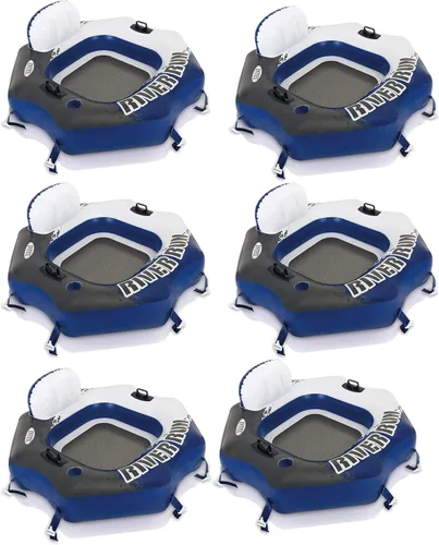 Intex River Run - Flotador inflable para 1 persona, para lago, piscina y río, paquete de 6