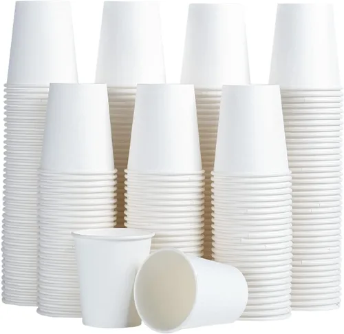 Miniatura 10 de SIUQ Paquete de 600 vasos de papel de 3 onzas, vasos de baño desechables, vasos pequeños para enjuague bucal, vasos de papel blanco, vasos