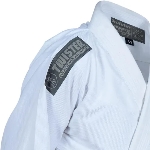 Miniatura 7 de Twister Challenge Brazilian Jiu Jitsu Gi Uniforme de Jiu Jitsu BJJ Gi Tela ligera preencogida Viene con cinturón gratis