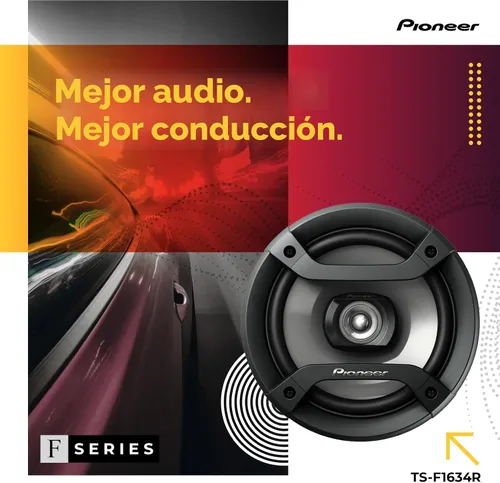 Miniatura 2 de PIONEER F-Series TS-F1634R - Altavoces de 2 vías de 6.5 pulgadas (par) - 200W máximo, sonido equilibrado + agudos suaves, excelente reemplazo