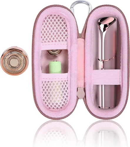 co2CREA Estuche rígido y cabezal de repuesto compatible con Finishing Touch Flawless Facial Removedor de vello facial eléctrico para mujeres (funda