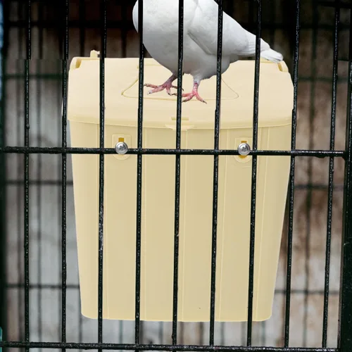 Miniatura 7 de Happyyami 3 unids de plástico aves anidación casa pájaro pinzón nido caja de cría montado al aire libre periquito nido caja de plástico colgante
