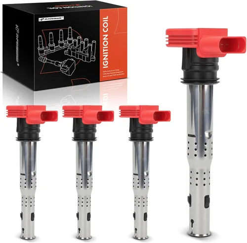 Miniatura 9 de A-Premium Paquete de 4 bobinas de encendido compatibles con vehículos Audi y Volkswagen, 1.8L 2.0L 4.2L - A3 2006-2013, A4 2005-2016, A5 A6 Q3 TT