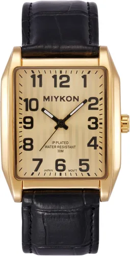 Miniatura 16 de Miykon Vintage Watches for Men – Classic Tank Square Analog Watch with Genuine Leather Wrist Strap, Mens Dress Watches – Japanese Quartz, Waterproof