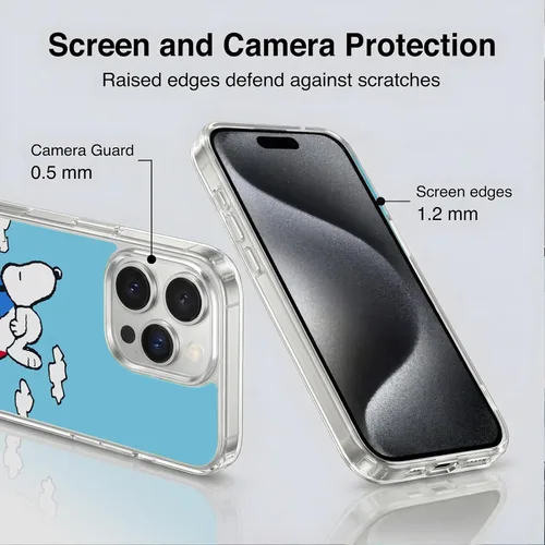 Miniatura 5 de Head Case Designs Funda de gel con licencia oficial de Peanuts Snoopy & Woodstock Balloon Halfs and Laughs [protección de grado militar] compatible