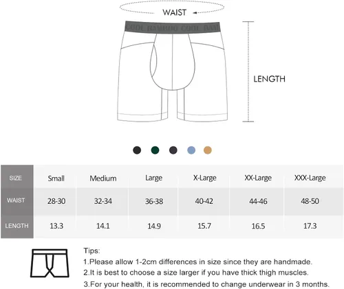 Miniatura 6 de BAMBOO COOL Men's Boxer Briefs Man Boxer Comfortable Breathable Bamboo Viscose Underwear for Men 3 Pack