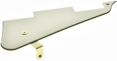 Miniatura 41 de KAISH Golpeador de guitarra Abalone Pearl LP con soporte de acero inoxidable negro y tornillos de montaje de acero para USA Les Paul