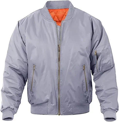 Miniatura 11 de MAGNIVIT - Chaqueta de aviador para hombre, informal, para otoño e invierno, chaqueta y abrigo militar
