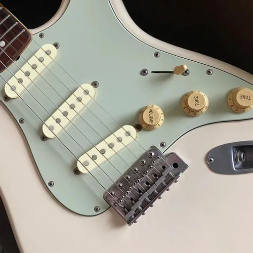 Miniatura 2 de Alnico - Juego de 5 pastillas de guitarra, SSS Single Coil Pickups Guitar Neck/Middle/Bridge Pickup Cream para Strat Squier guitarra eléctrica